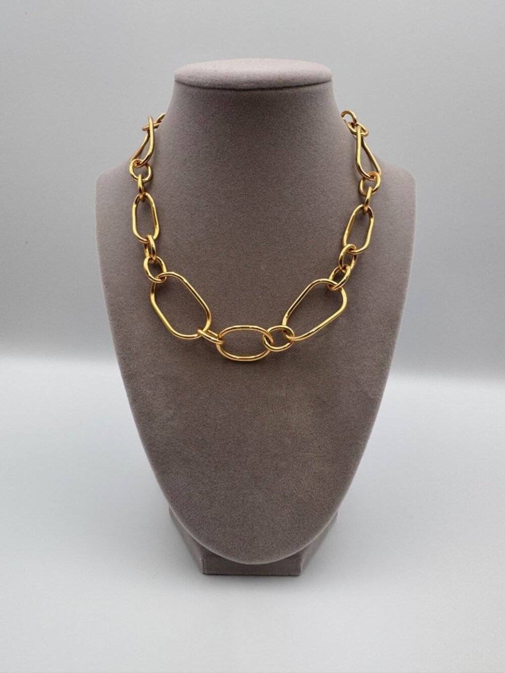 Joan Rivers Gold Tone Chunky Chain Link Necklace 15.5β + 3β Extender Vintage